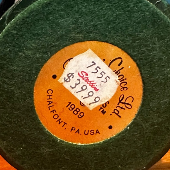 RARE -Vintage 1989 Byers' Choice Caroler -Victorian Man w/ Music Sheet -Like New - Picture 8 of 9